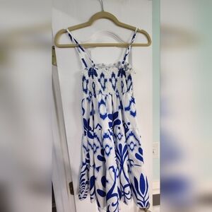 SHEIN Blue and White Mini Dress, NWOT!!